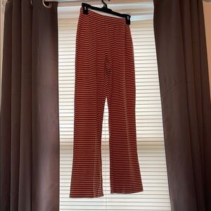Urban Outfitters Red and White Flare Pants